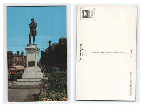 Postcard robert burns statue - postcard,