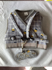Harness for Small dog / Large cat, coat and lead, never been used. Grey