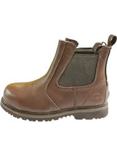 Safety Brown Leather Chelsea
