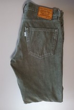 LEVI'S PREMIUM 511 CORDUROY TROUSERS WHITE TAB JEANS KHAKI GREEN W32 L28