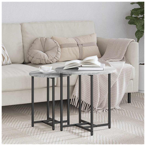 Side table set 2pcs grey - 2pcs,
