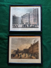Pair of framed prints KINGS BENCH PRISON & FLEET PRISON - Rowlandson & Pugh 1808