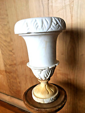 Vintage Heavy Alabaster Vase-Shaped Lamp Base 14”
