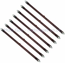 7 x 254 mm 1200 Watt 1.2 kW Ruby Slim R7S R7 Push Fit Infra-red Heater Bulb Lamp