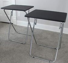 eHemco Folding TV Trays Tables, 19 by 15 by 26 Inches, Set of 2 (Collectible)
