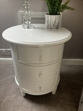 Drum Chest Of Drawers - White, Solid Wood, Stunning Furniture West Yorkshire 