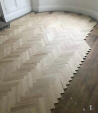 Like Reclaimed Parquet Flooring. SOLID OAK 22mm THICK! Herringbone 300x70x22mm