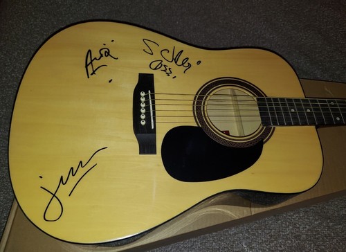 Mana signed acoustic guitar - signed,