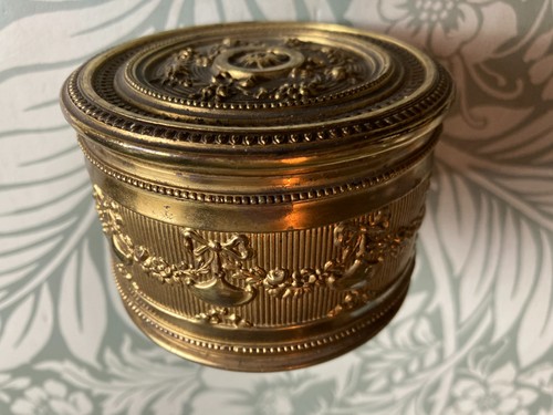Vintage embossed gilt brass - vintage,
