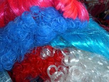 4 X DRESS UP WIGS AND 1 SANTA BEARD ~ SEE PICTURES