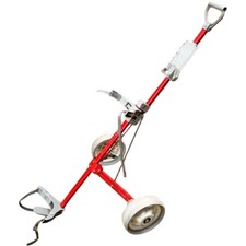 Master Lite 2 Wheel Push Pull Golf Cart Red Lightweight Compact Design