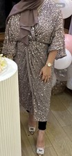Sequins knot long dress