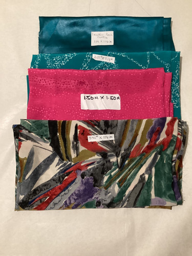 Job lot crepe chine - crepe, fabric