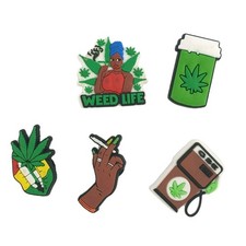 New 5 Croc Charms Adult Weed