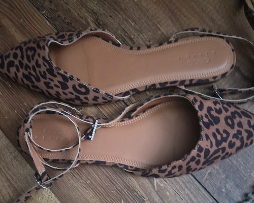 Leopard print slingback with - slingback,