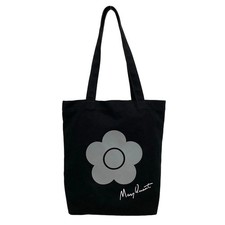 MARY QUANT - Black Gray Canvas