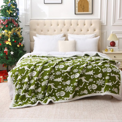 Sherpa fleece throw - sherpa,