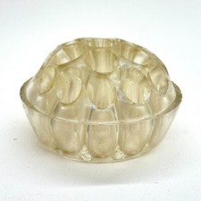 Vintage Clear Lucite Flower Frog Dome 19 Hole Floral Arranger USA Made