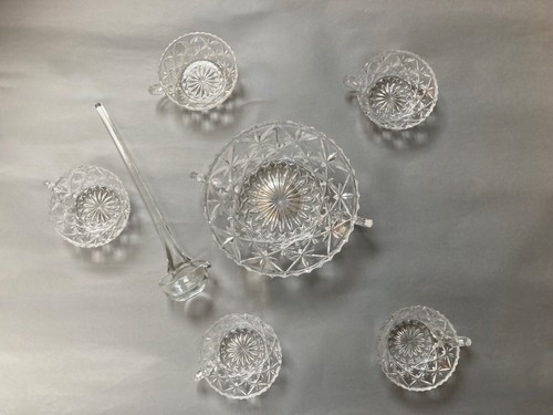 Punch crystal bowl set with - , 5
