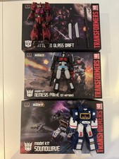 Flame Toys Transformers Furai Model Soundwave , SG Drift & Nemesis Prime 