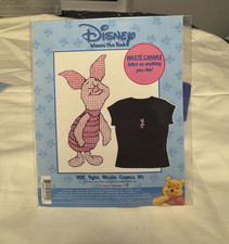 Disney - WA2 Piglet Waste Canvas Cross Stitch Kit. New and Sealed.