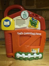 Vintage Leap Frog Baby Tad's Counting Farm Block Book Sounds Learning Toy 2002