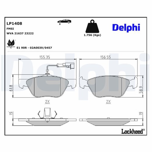 Disc brake pad set - brake,