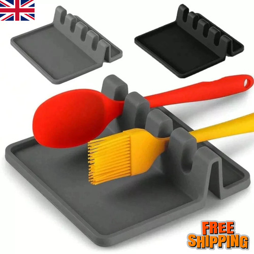 Silicone utensil spoon rest - spoon,