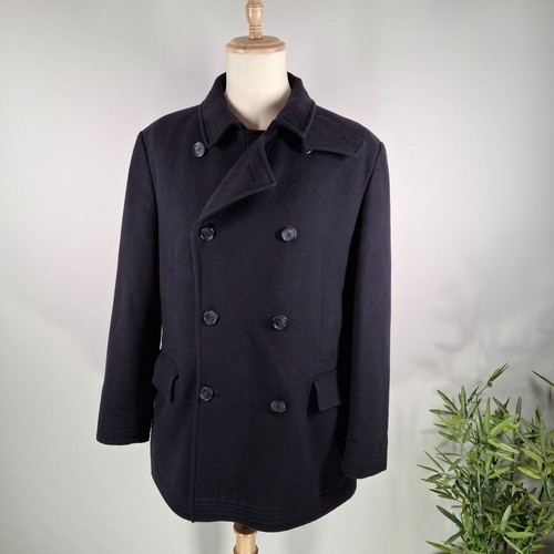 Barbour 4454 pea coat mens - barbour,