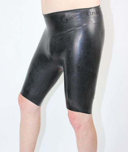 Black 100 latex shorts - 100%,