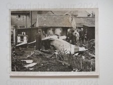 Aircraft Crash Into House Nutfield Godalming Surrey Photo 1953
