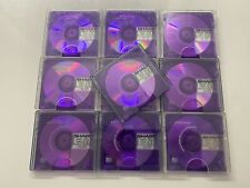 10 Sharp Purple MD80 Minidisc 80 Minutes MD  Recordable Minidisk Bundle Job Lot
