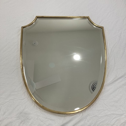 Pottery barn brass shield - pottery,