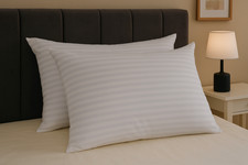Stripes Pillows Hotel Quality Extra Filled Bounce Back Bed Pillows Pack of 2,4,6