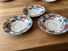 Booths Floradora Coffee saucers x3