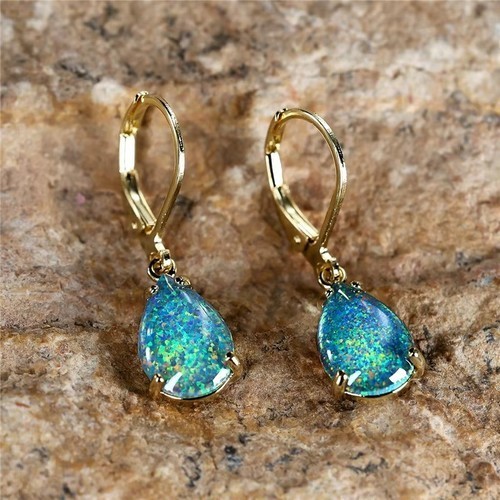 Teardrop opal white fire 9ct - teardrop,