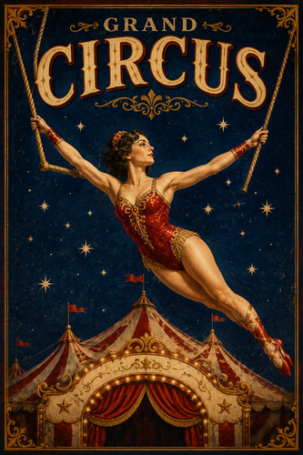 Vintage circus poster - 28.,
