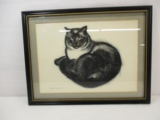 Vtg Print Framed Clare Turlay