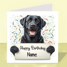 Personalised black labrador - personalised,