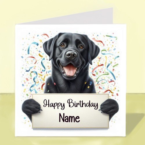 Personalised black labrador - personalised,