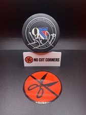 Henrik Lundqvist Signed New York Rangers HOF Official Game Puck JSA Certified