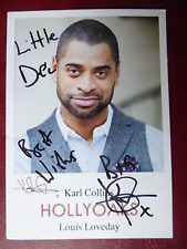 Hollyoaks Cast Card -Karl Collins - Louis Loveday