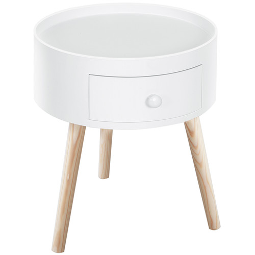 Round coffee table white - round,