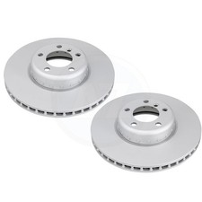 FOR BMW 1/2/3/4 SERIES M SPORT COATED FRONT TWO PIECE BRAKE DISCS PAIR 340mm
