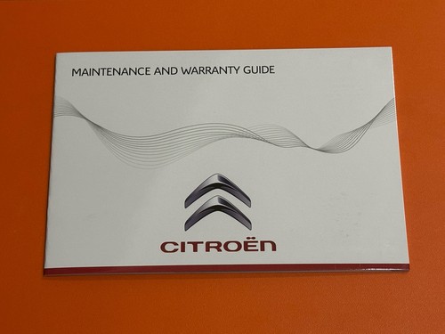 Citroen service book for - citroen, all