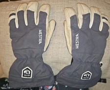 Hestra Army 5 Finger Leather Heli Ski Gloves (Size 10)