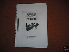 YAESU  FT-290R  MK2 Handbook and circuit diagram  HAM RADIO