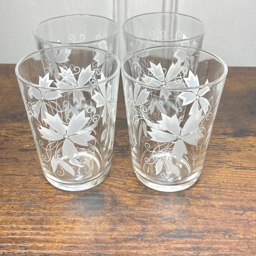 Vintage french etched glass - french,