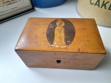 Antique Wooden Cash Money Box