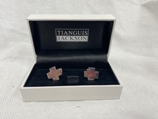 Sterling Silver Tianguis Jackson Cross Cufflinks [NR]